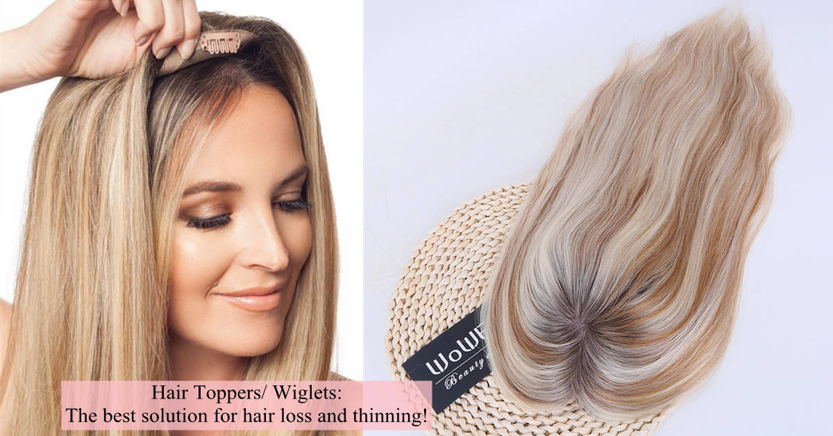 Human Hair Toppers/Wiglets