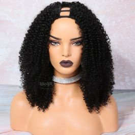 Textured Kinky Curly U Part Wigs for  3b and 3c textures [UPT7]