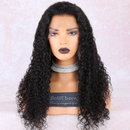 Lace Front Wigs Peruvian Virgin Human Hair Water Wave