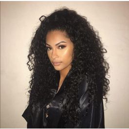 Lace Front Wigs Malaysian Virgin Human Hair Loose Curly