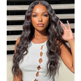 Glueless Full Lace Wigs Indian Remy Hair Deep Wave