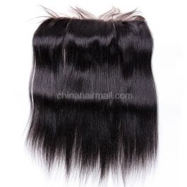 Malaysian Virgin Human Hair Yaki Straight Natural Hair Line and Baby Hair 13x4 HD Lace Frontal[MVYKLF]