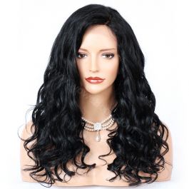 4.5inch Deep Part Lace Front Wigs Indian Remy Hair Sexy Big Wave