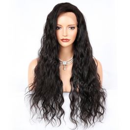 4.5inch Deep Part Lace Front Wigs Indian Remy Hair Natural Wave