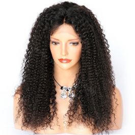 Lace Front Wigs Indian Remy Hair Afro Curl