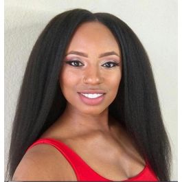 Textured Kinky Straight U Part Wigs for Blow Out Natural Hair [UPT6]