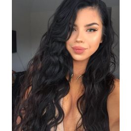 Glueless Full Lace Wigs Peruvian Virgin Hair Loose Wave