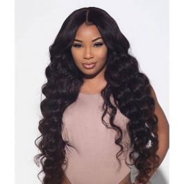 Lace Front Wigs Indian Remy Hair Deep Body Wave