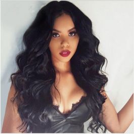 150% density Indian Remy Hair 360 Lace Wigs Middle Part Body Wave 360 Wigs