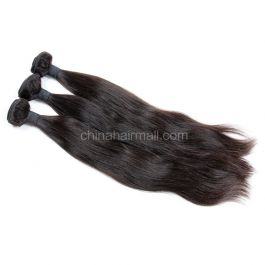 Peruvian virgin unprocessed human hair wefts Natural Color Natural Straight 3 pieces a lot Hair Bundles 95g/pc [PVNS03]