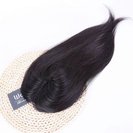 Same Day Shipping Luxury Brazilian Virgin Hair Natural Color 16inches 130% Density 3"X5" Mono Mesh Human Hair Topper[WTP08]