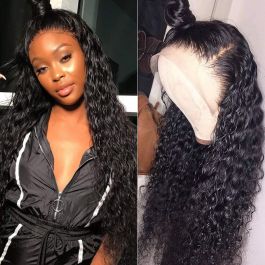 WoWEbony Indian Remy Hair Serayah Inspired Curly Lace Front Wigs [DLFW07] 