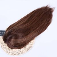Samde Day Shipping Luxury Brazilian Virgin Hair Brown Ombre Highlight Color 20inches 150% Density  8X8 With 4x4 Silk Base Human Hair Topper/Wiglet[WTP28]