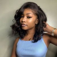 Full Lace Wigs Peruvian Virgin Hair Bob Wave