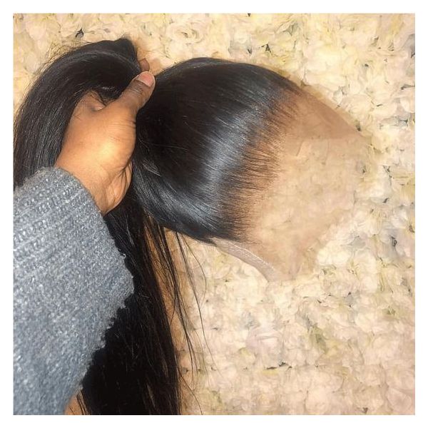 WowEbony Full Lace Wigs Malaysian Virgin Hair Yaki Straight [FW32]