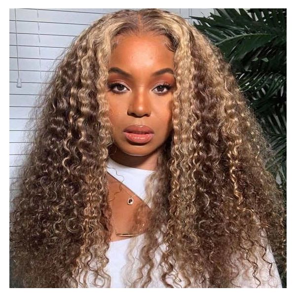 WoWEbony Transparent Invisible HD Lace Remy Hair Highlight Style Lace Wig or Lace Wigs [WOW02]