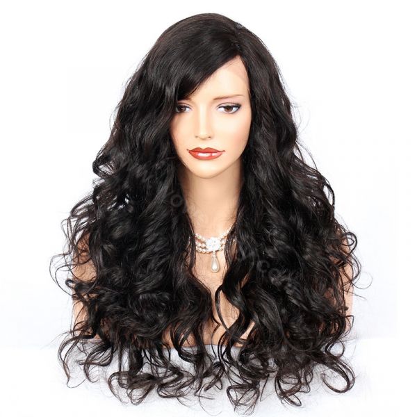 Full lace wigs store human hair silk top