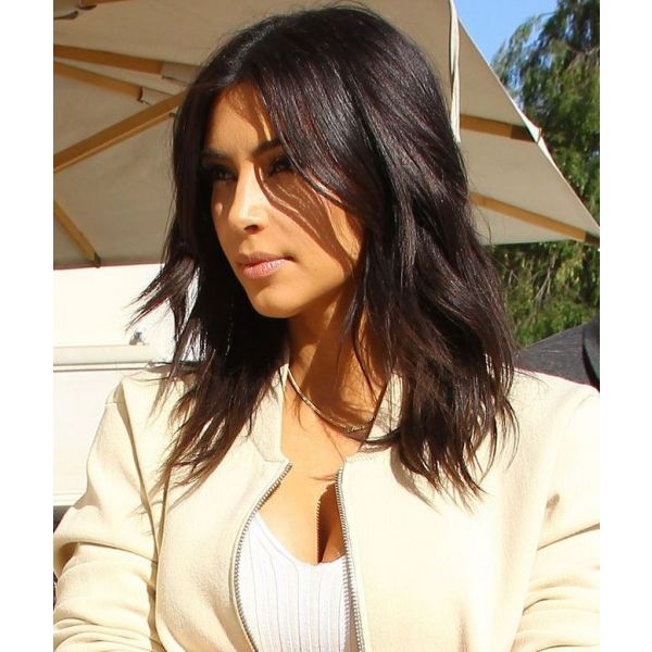 WoWEbony Indian Remy Hair Kim Kardashian Inspired Lace Wigs 360BOB01