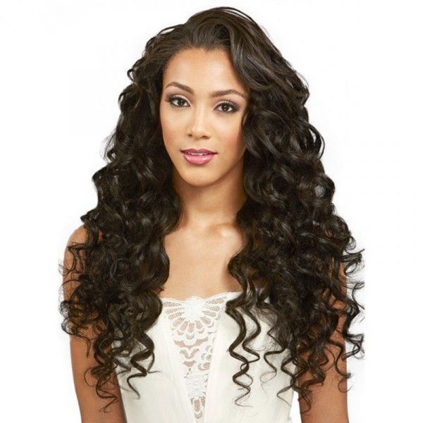 WowEbony Indian Remy Hair Loose Wave Lace Wigs 360LW04
