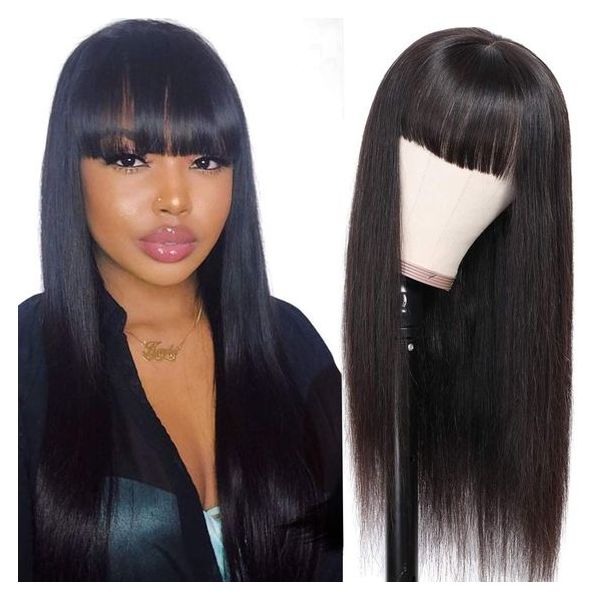 Indian Remy Hair Regular Yaki Silk Top Non-Lace Affordable Wigs |  