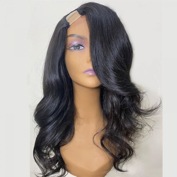 Cheap human hair outlet u part wigs
