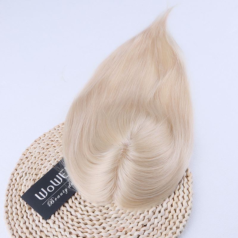 Luxury Brazilian Virgin Hair White Blonde Color 16inches 130% Density ...