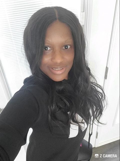 customer show of wowebony full lace wig FHDSS03