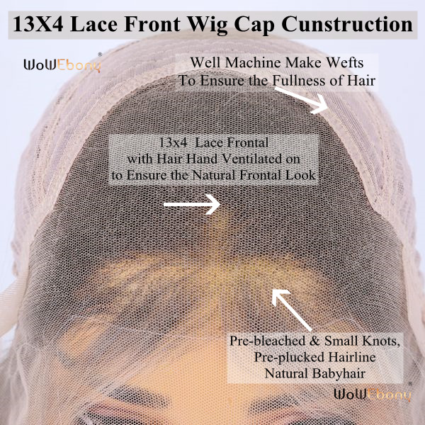 13x4 lace front wig cap construction