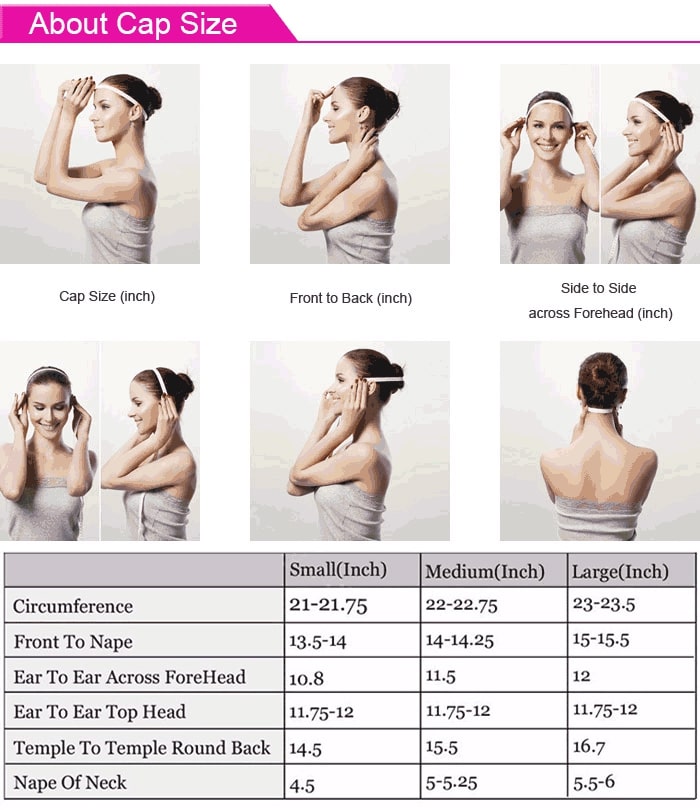 WowEbony Cap Size Chart