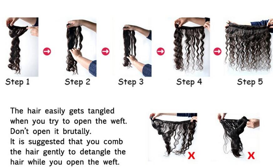 How to open a bundle of weft